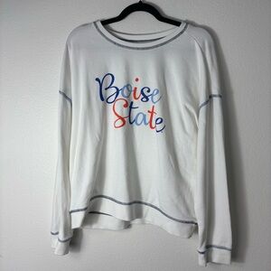 White Women’s Boise State University Long Sleeve Sweatshirt size Large